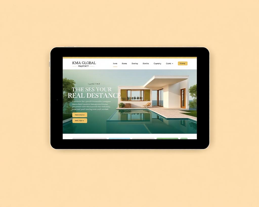 KMA Global Property website by Orbit Studio